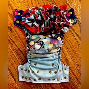 Bella Luna boutique ruffle cloth diaper